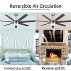 BestParts 62" Smart Ceiling Fan with LED Light and Remote Control, DC Motor, 3 Color Temperatures, Quiet Motor, Farmhouse Indoor Fan - 2 of 4