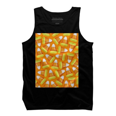 Men's Design By Humans Halloween Candy Corn By NewburyBoutique Tank Top
