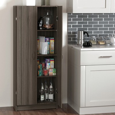 ClosetMaid Pantry Cabinet Cupboard with Adjustable Shelves for Kitchen, Gray — фото 4