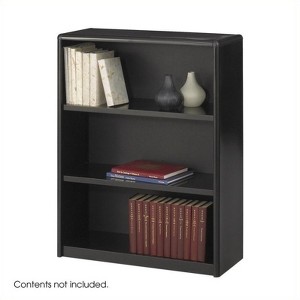 Steel ValueMate 3 Shelf Economy Steel Bookcase in Black - Safco - 1 of 1