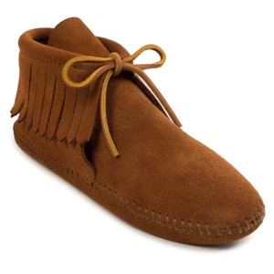 Minnetonka Women's Classic Fringe Soft Sole Moccasin Boots - 1 of 4