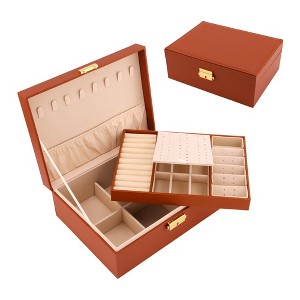 REGALWOVEN Women's Modern Storage Rectangle Large Capacity Jewelry Box - 1 of 4