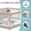 Fodoss Baby Playpen with Mat, 47x47in Extra-Large Baby Play Yard for Toddlers, Indoor/Outdoor Safety Playpen with Non-Slip Base - 4 of 4