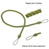 Unique Bargains Braided Decorative with Screw Hooks & Bolts Curtain Holdback Cord 4 Pcs - 4 of 4