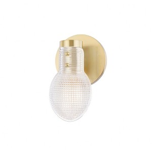 Mitzi Jenna 1 - Light Wall Light in  Aged Brass Clear Shade - 1 of 1