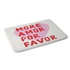 Deny Designs thespacehouse More Amor Por Favor Memory Foam Bath Mat Pink/Red - 2 of 4