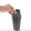 Unique Bargains Auto Car Trash Can Durable Front Seats Trash Bin White 1 Pc 3.5" Length 3.1" Width 7.9" Height ABS Rhinestone - 4 of 4