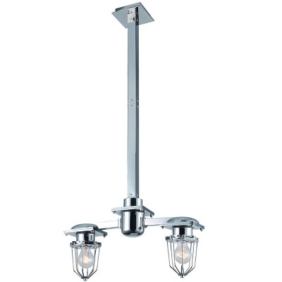 Elegant Lighting Kingston Collection Chandelier L:19.25 W:5 H:41.5 Lt:2 Chrome Finish
