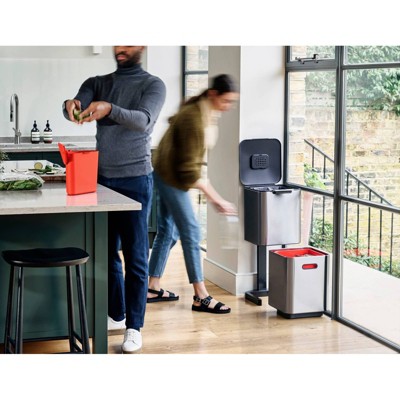 Totem 60 Stainless Steel Waste Separation & Recycling Unit - Thumbnail 5