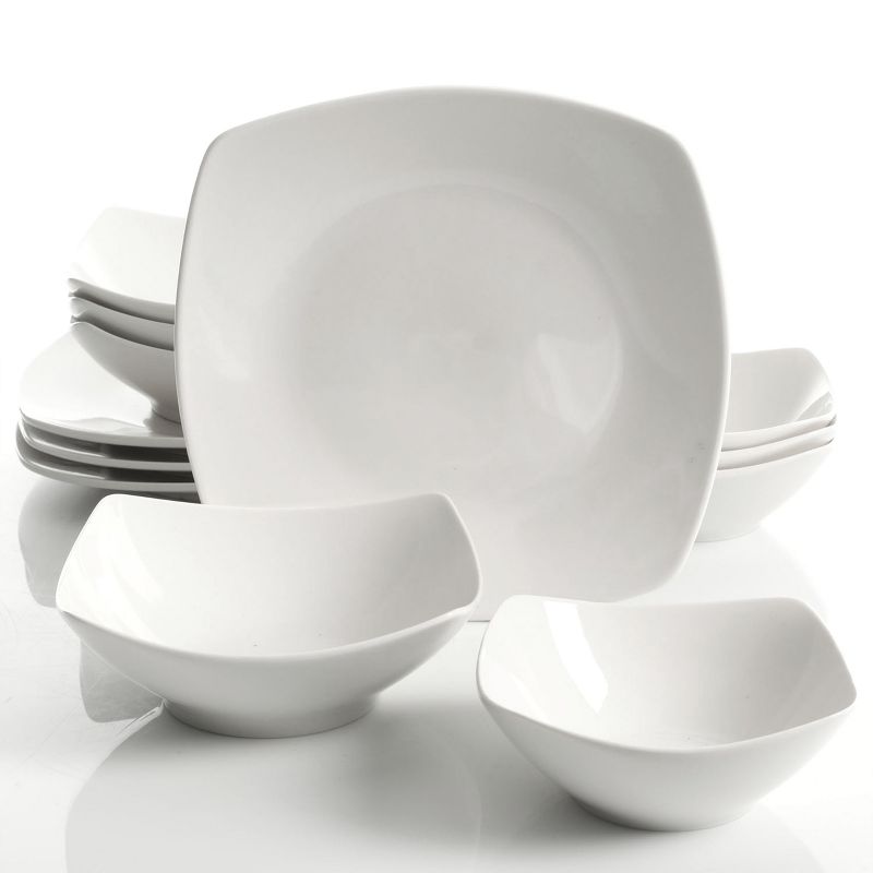 Gibson All U Need 45 Piece Dinnerware Cookware Combo Set in White, 2 of 14