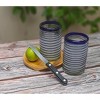 Dos Sueños Mexican Hand Blown Drinking Glasses - Blue Spiral - 14oz - Set of 2 - 2 of 3