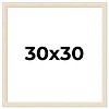 PosterPalooza | 30x30 Wide Barnwood Picture Frame, UV Acrylic, 6 Finishes - Grey, Brown, White, and Black - 2 of 4