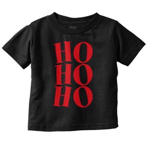 Christmas Santa Saying Ho Ho Ho Toddler Baby Graphic T Shirt Brisco Brands - 1 of 4