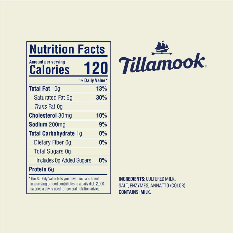 Tillamook Farmstyle Sharp Cheddar Cheese Slices - 8oz/9 slices, 6 of 7