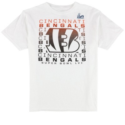 G-III Sports Boys Cincinnati Bengals Super Bowl LVI Graphic T-Shirt, White, L
