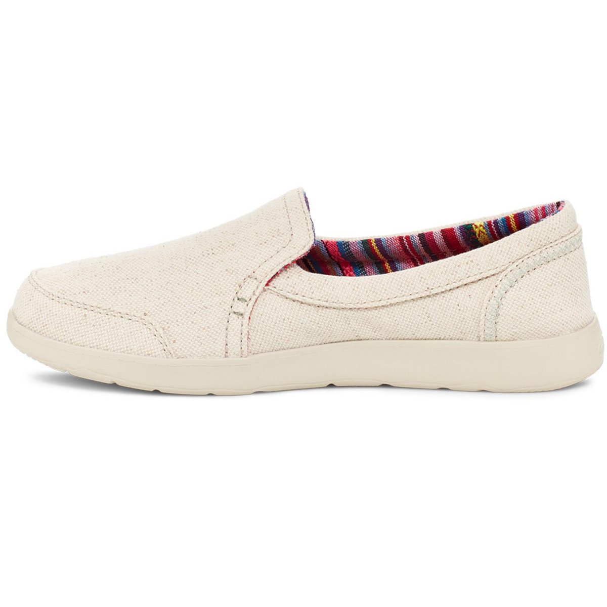 Женские туфли Sanuk Women's Sidewalk Surfer Lite 2 Sl Loafers - Oatmilk, 9 — фото 3
