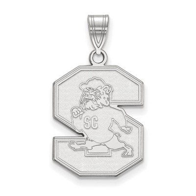 Black Bow Jewelry 14k White Gold South Carolina State Bulldogs NCAA Large Pendant