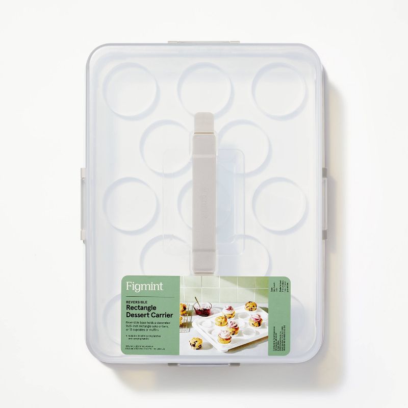 Plastic Rectangle Cupcake Carrier Clear/White/Gray - Figmint&#8482;, 6 of 7