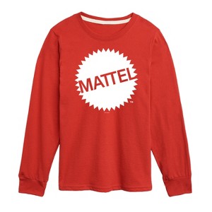 Boys' - Mattel - Mattel Original Logo Long Sleeve Graphic T-Shirt - 1 of 3
