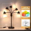 ROTTOGOON Medusa Bedside Table lamp for Bedroom, Modern Multi Head 5 Shade Lamps, for Night Stands Living Room Kids Room Office - 4 of 4