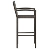 vidaXL Bar Stools 2 pcs Brown Poly Rattan - 4 of 4