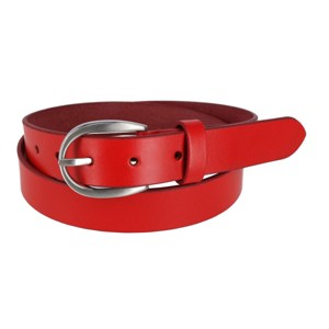CTM Women's Adjustable Smooth Leather Dress Belt - 1 of 4