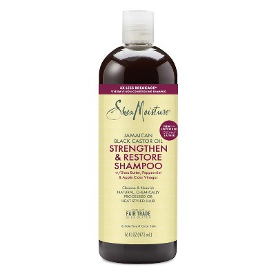 SheaMoisture Strengthen & Restore Shampoo Jamaican Black Castor Oil, 16 oz