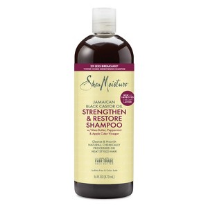 SheaMoisture Strengthen & Restore Shampoo Jamaican Black Castor Oil, 16 oz - 1 of 4
