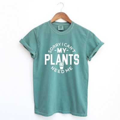 Simply Sage Market Women's My Plants Need Me Short Sleeve Garment Dyed Tee
