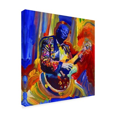 Trademark Fine Art -Howie Green 'Bb King Portrait' Canvas Art