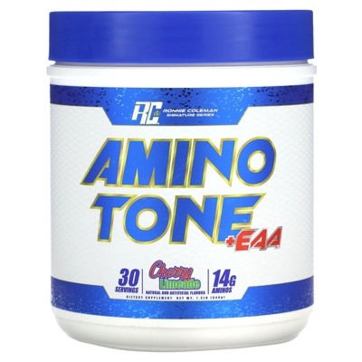 Ronnie Coleman Signature Series Amino-Tone EAAs Amino Acids Powder with BCAAs, Hydration Essential Amino Acids Post Workout Muscle Recovery, Sour