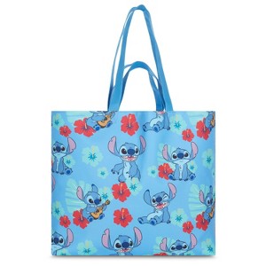 Disney Lilo and Stitch Tote bag - Girls, Boys, Teens, Adults - All Over Print Single Handle Nylon Tote Handbag - 1 of 4
