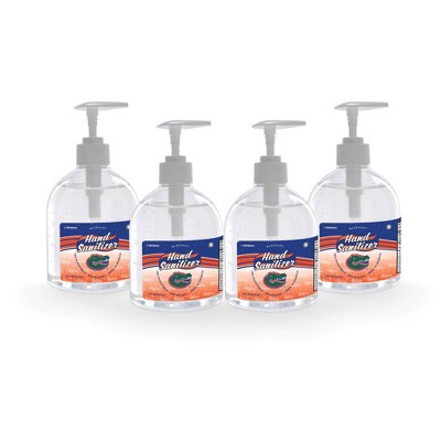 NCAA Florida Gators 16oz Pump Top Hand Sanitizer - 4pk