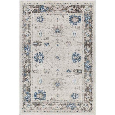 Mark & Day Jarin 7'8"x10' Rectangle Woven Indoor Area Rugs Cobalt/Taupe: Stain-Resistant, Pet Friendly, Traditional Decor