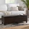 CAVINAS  Storage Ottoman Bench for Bedroom,51.25" Storage Bench with Soft-Close Lid,Rectangle Ottoman for Living Room,Entryway - 2 of 4