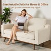 Dyonery 65.4" loveseat Sofa Couch Comfy Love Seat Couches with Spring Cushion Solid Wood - 4 of 4
