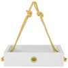 Bird Choice Small Modern Farmhouse Hanging Platform Tray Bird Feeder 2.5" White - 2 of 4