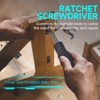 Topteng Ratchet Screwdriver Set with Telescoping Shaft, Magnetic Bit Storage, and 24 Precision Bits - 3 of 4