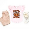 The Juniper Shop Coquette Pumpkin Season Leopard Flutter Sleeve Tee - 4T - Ballerina - 3 of 4
