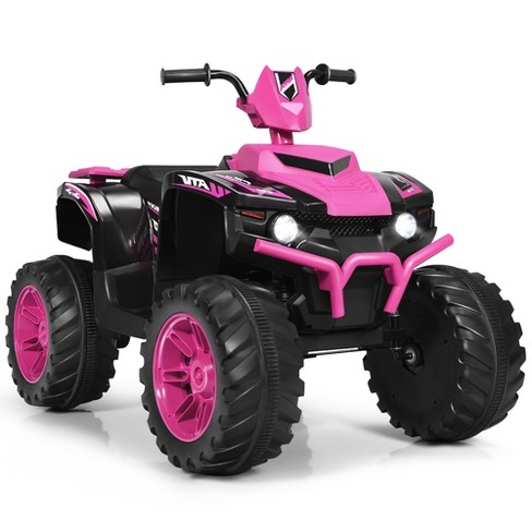 Pink battery deals operated four wheeler