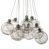 14.5"x41" Drop Globes Chandelier Ceiling Light Clear - A&B Home: Contemporary Aluminized Finish, 9-Light Fixture - image 2 of 4