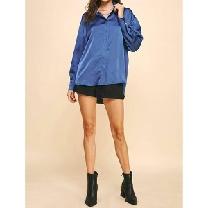 Women's Button Down Woven Shirt - PINCH - 1 of 2