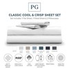 Classic Cool & Crisp 100% Cotton Percale 4-Piece Sheet Set - 2 of 4