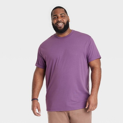 Men's Big & Tall Every Wear Short Sleeve T-Shirt - Goodfellow & Co™ Bold  Violet 3XL