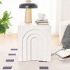 15.74'' Square Side Table,Modern Carved Accent End Table,Small Sturdy MDF Coffee Table for Living Room or Bedroom-Baofuwish - 3 of 4