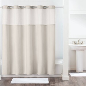 Antigo Shower Curtain with Fabric Liner Gray - Hookless