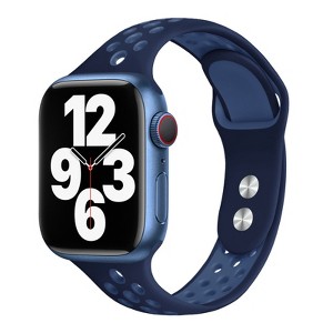 HTUTWOOO Compatible with Apple Watch Band 45mm 44mm 46mm 42mm 49mm Ultra 2,Soft Silicone Sport Bands Wristband Replacement Strap for iWatch SE Series - 1 of 4