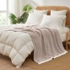 Snuggle Sac Soft Reversible Throw Blanket Knitted Blanket Cozy Bedding Blankets - 4 of 4