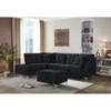 TiranisuBest Linen Fabric Reversible Sectional Sofa Bed with Storage Chaise–Pull-Out Sleeper and Removable Backrest for Modern Living Rooms - 4 of 4