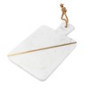 Lexi Home Marble 12 in. Rectangle Charcuterie Board - White - 2 of 4